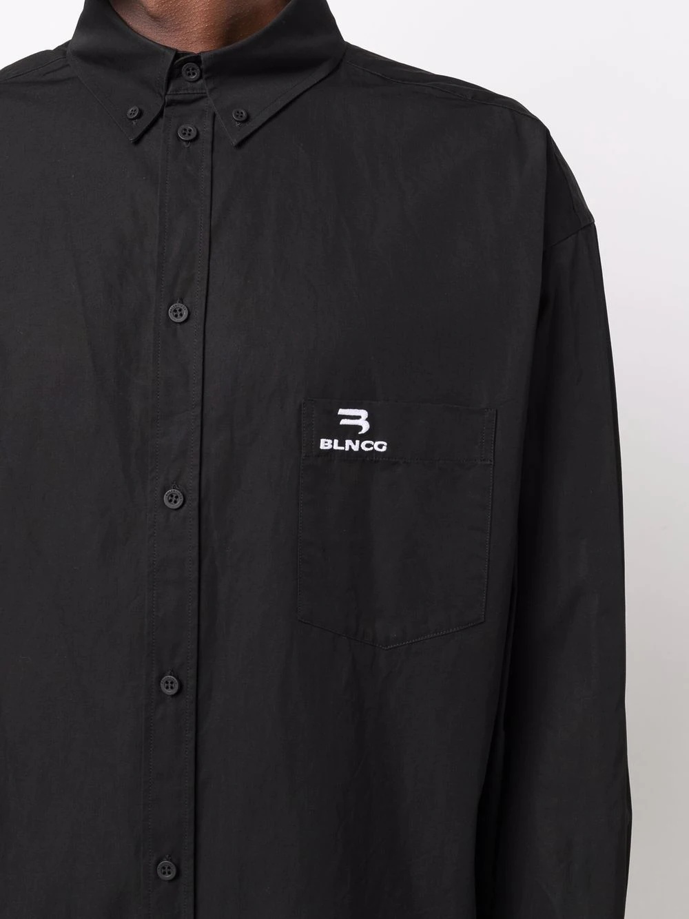 Large Fit logo-embroidered shirt - 6