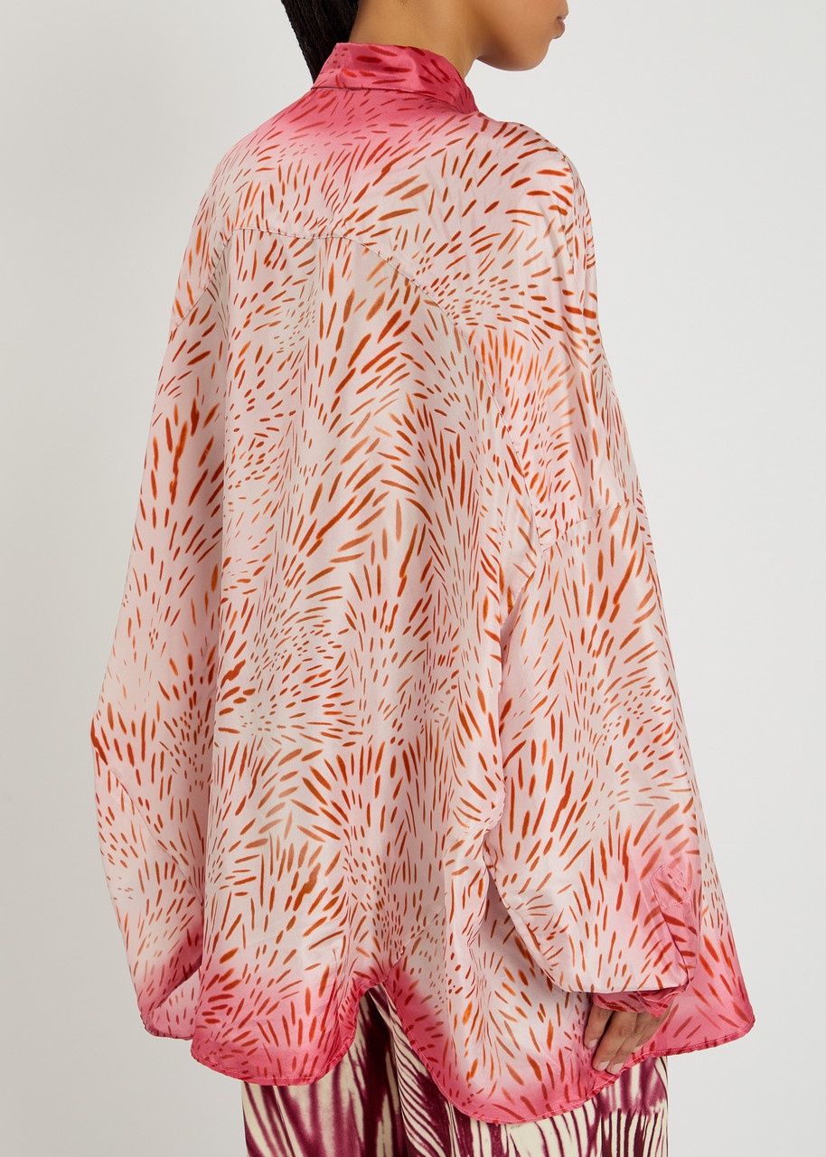 Dries Van Noten Casia Printed Silk Shirt - 3