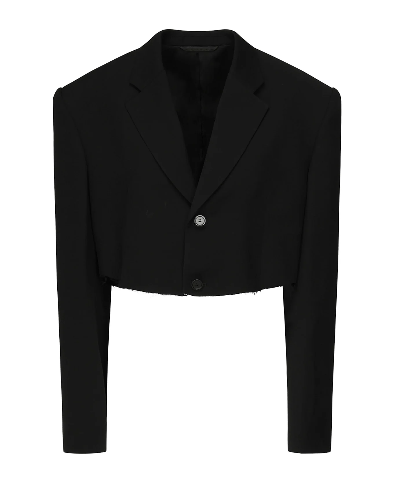 Single-breasted V-neck Jacket - 1