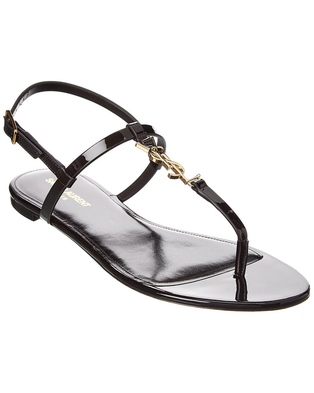 Saint Laurent Cassandra Patent Sandal - 1