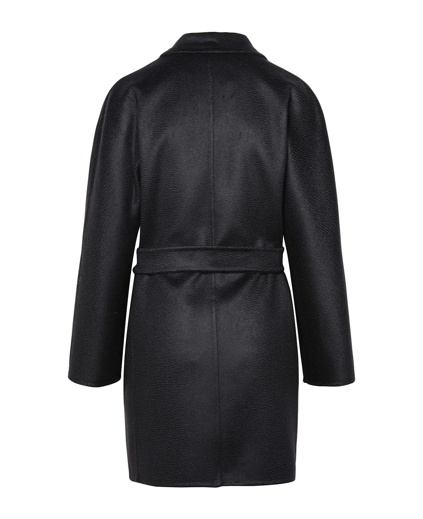 Black Cashmere Coat - 3