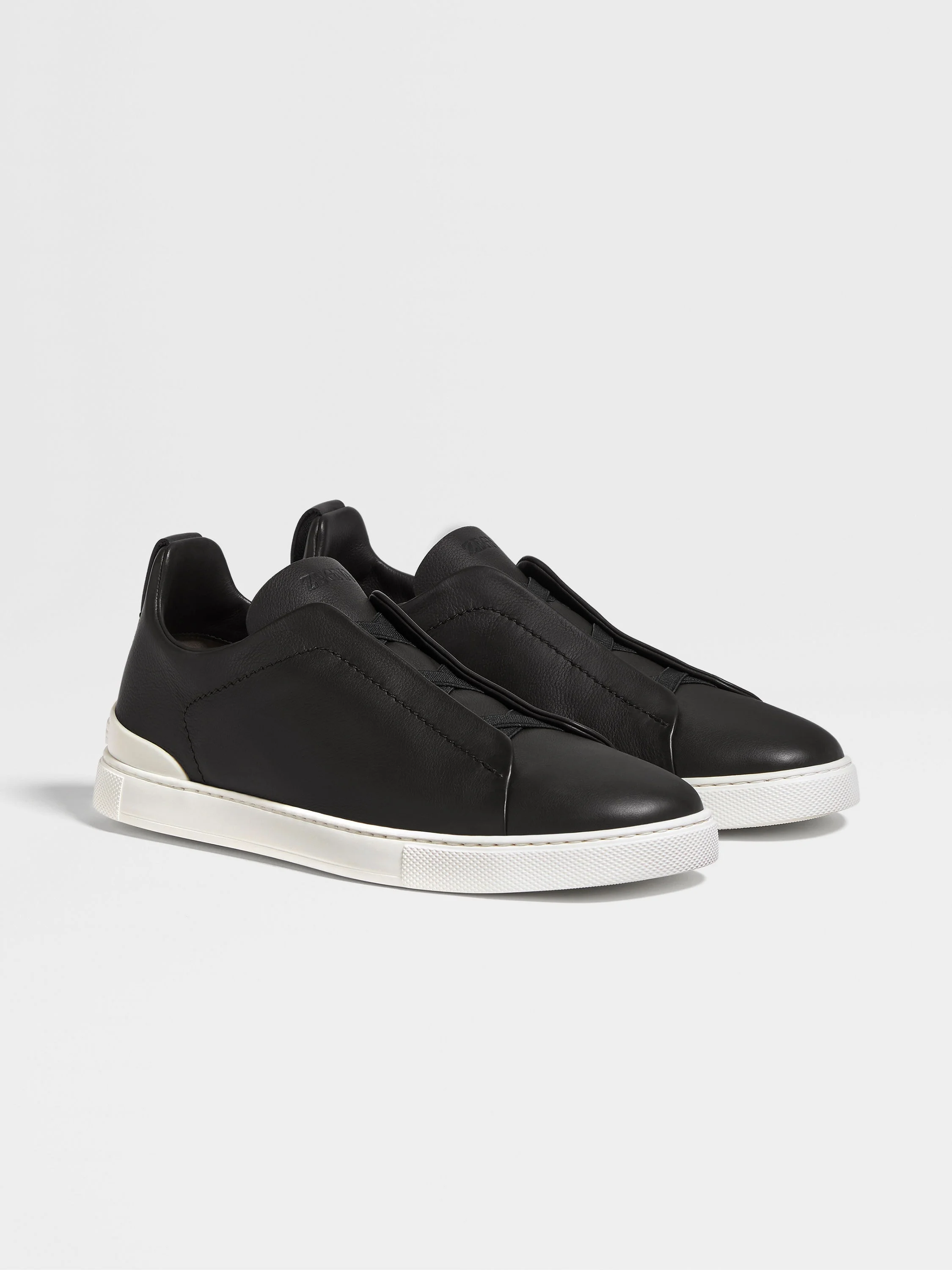 BLACK TRIPLE STITCH™ SECONDSKIN SNEAKERS - 1