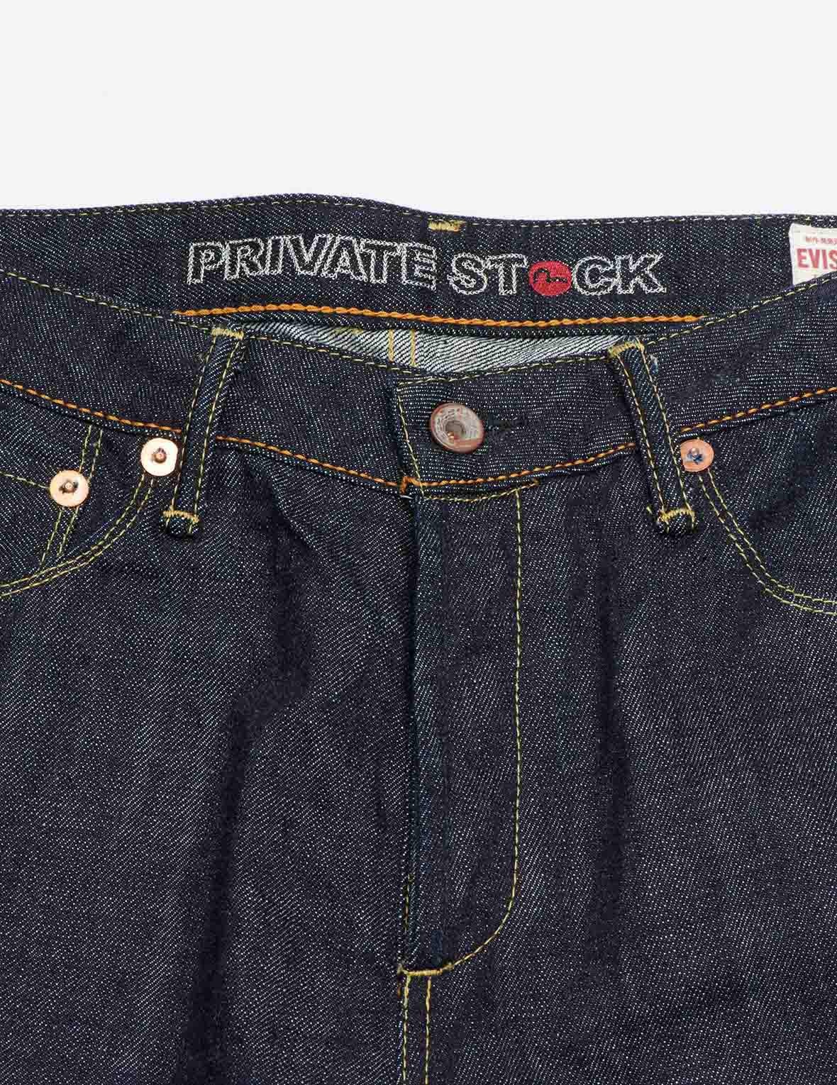 HANDPAINTED SEAGULL SLIM STRAIGHT FIT SELVEDGE DENIM JEANS #2010 - 14
