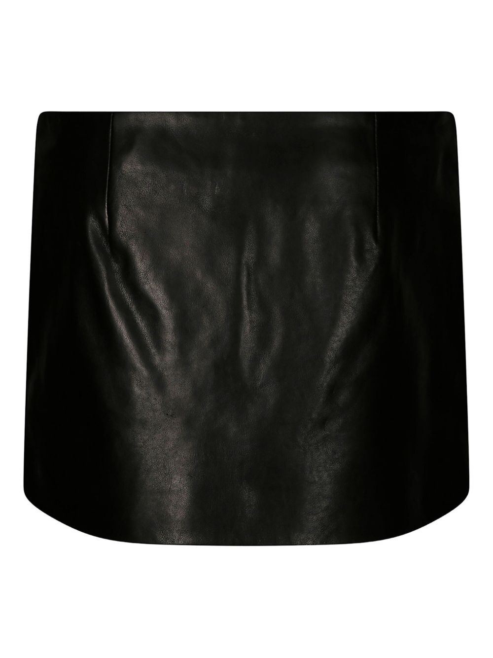 Jaxon button-front leather mini skirt - 2