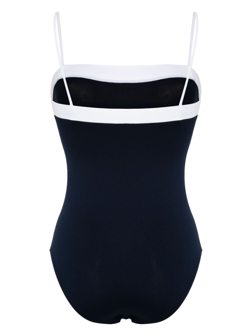 logo-lettering colourblock swimsuit - 2