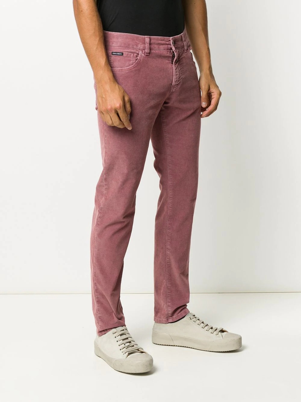 slim fit corduroy trousers - 3