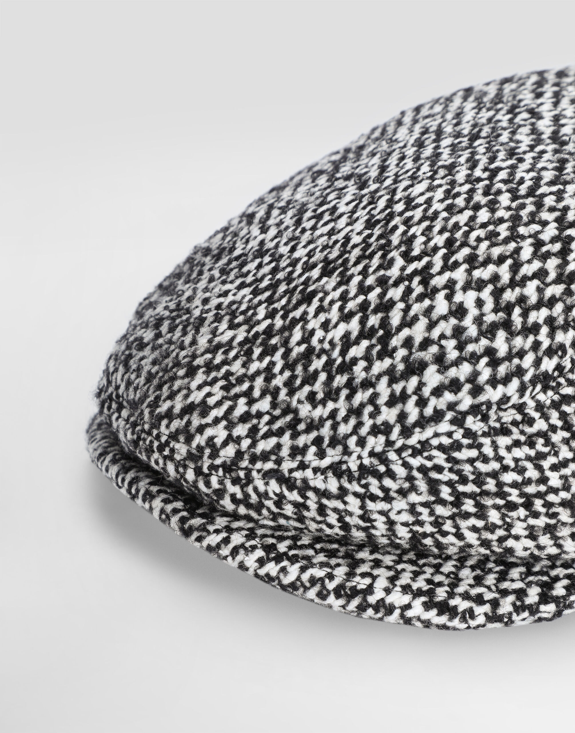 Wool blend dotted flat cap - 3