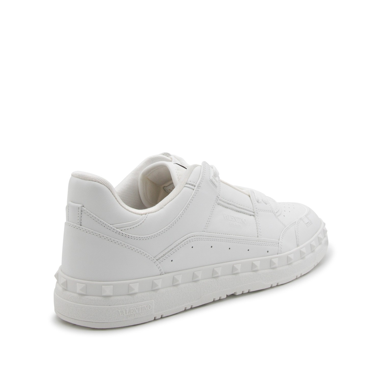 WHITE LEATHER FREEDOTS SNEAKERS - 3