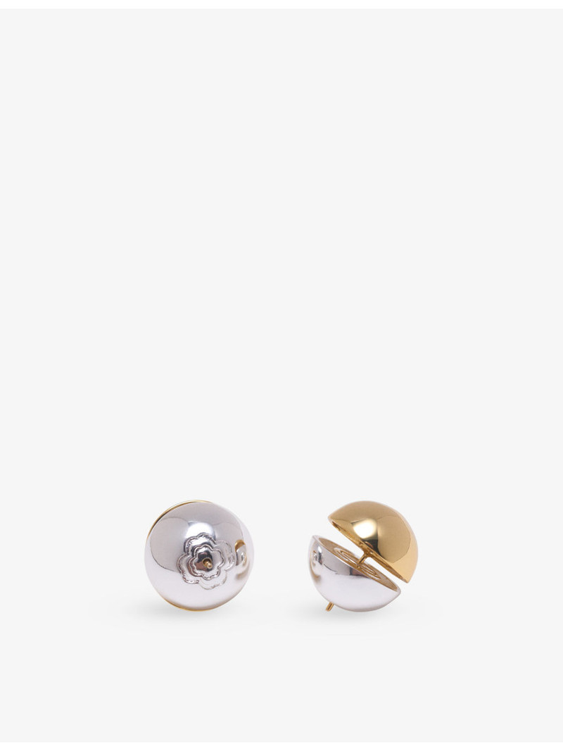maje Sphere Brass Stud Earrings outlook