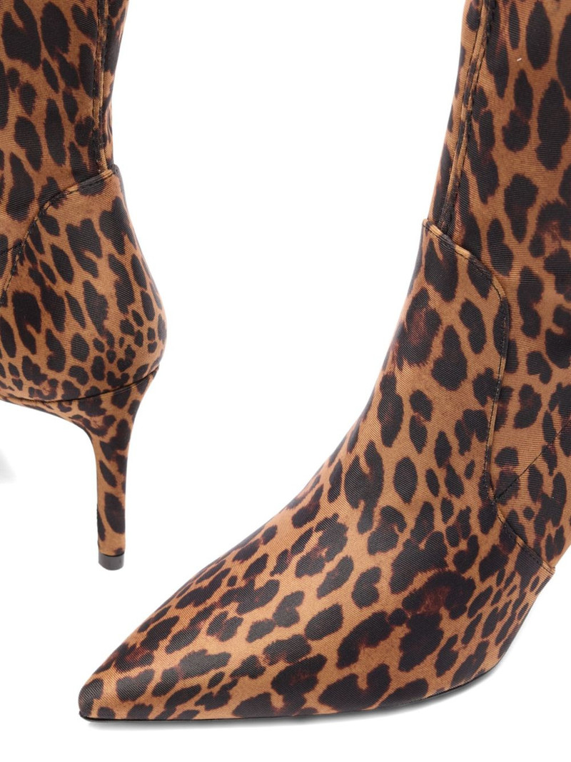 100mm Stuart Power leopard-print boots 4