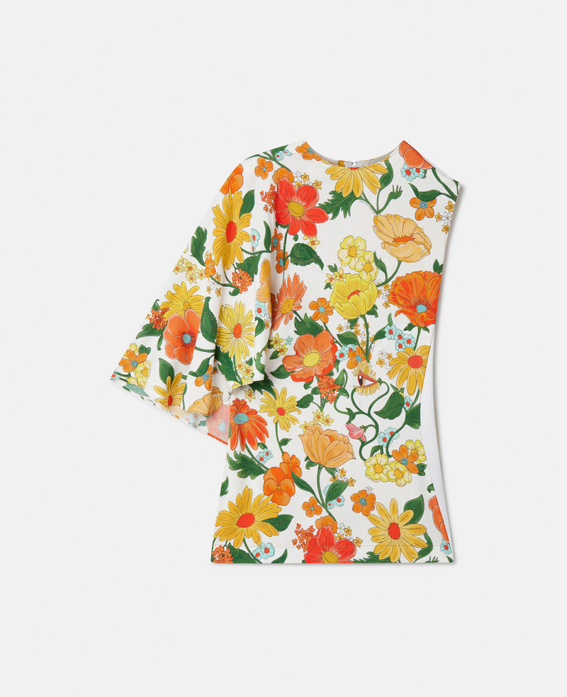 Lady Garden Print One-Sleeve Top 1