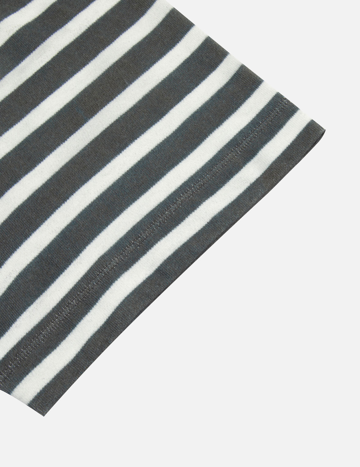 TROMPE-L'OEIL AND SEAGULL PRINT LOOSE FIT STRIPE T-SHIRT - 12