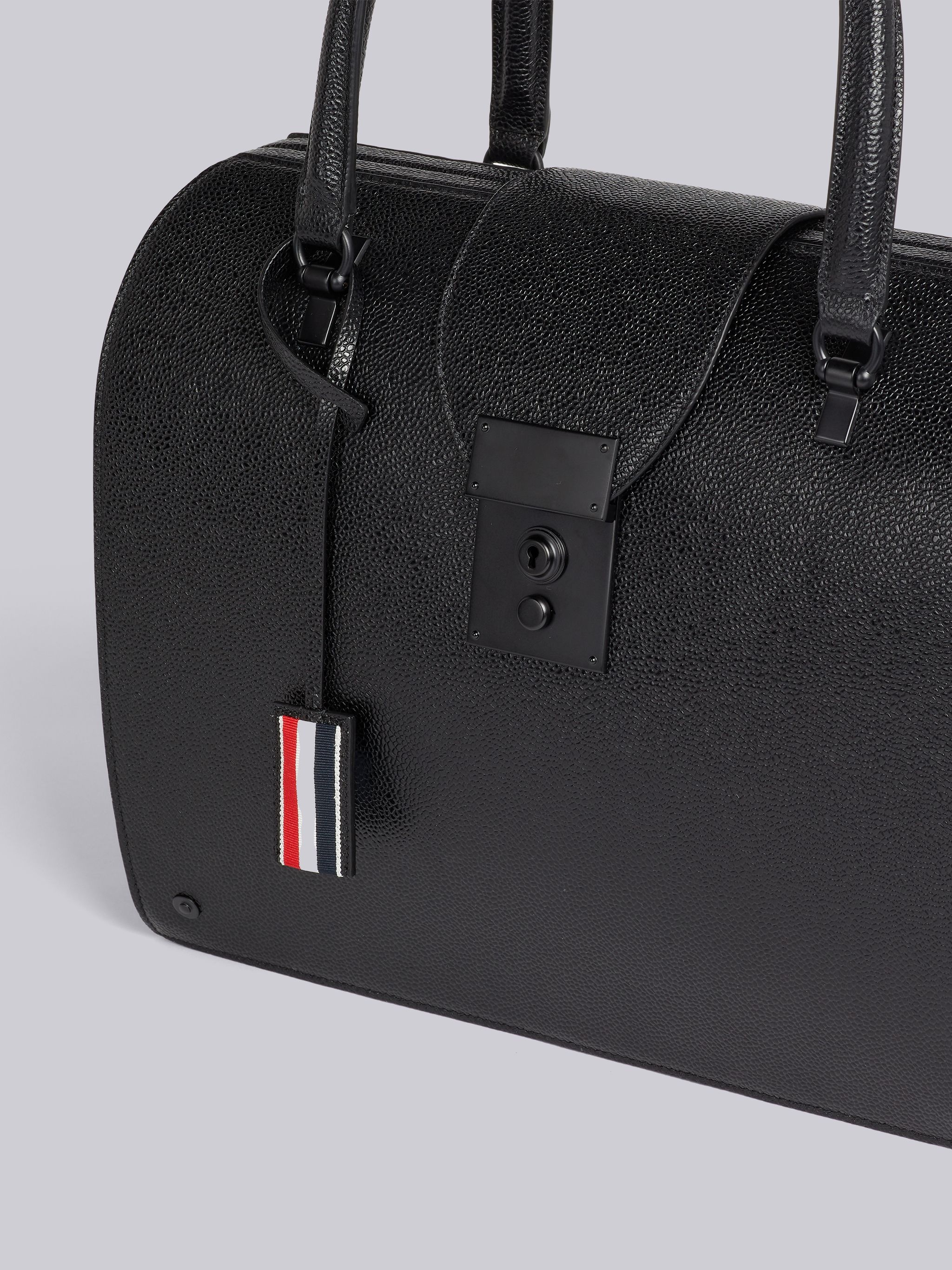 Black Pebble Grain Leather Tonal Hardware Mrs. Thom Bag - 2