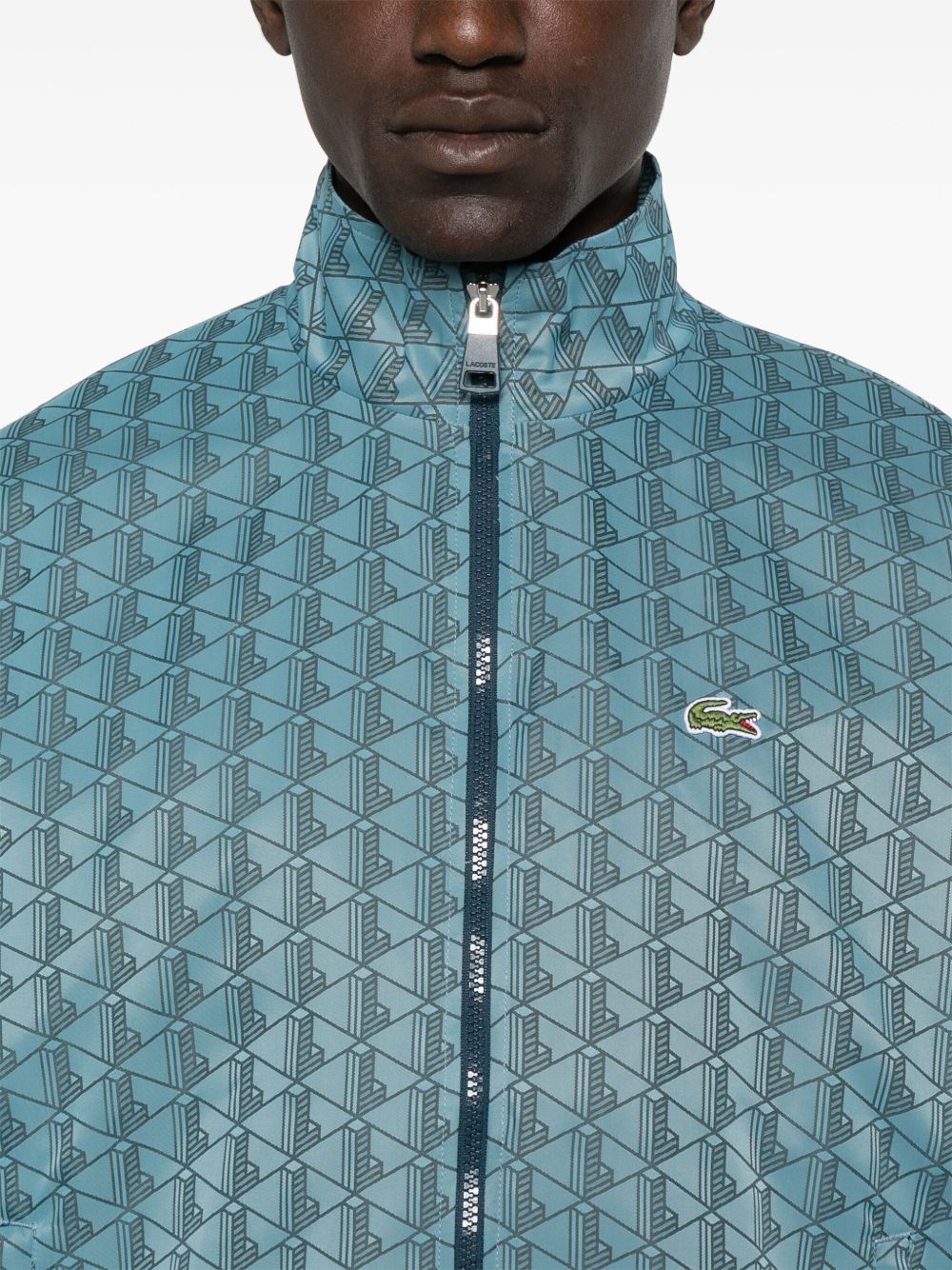 monogram track jacket - 5