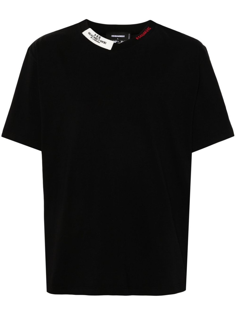 logo-embroidered T-shirt 1