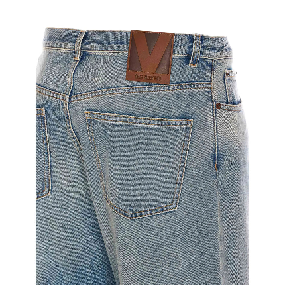 Valentino Blue Denim - Wide-Leg Jeans Men - 5
