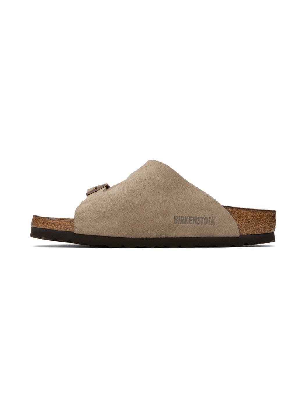 Taupe Narrow Zürich Sandals - 3