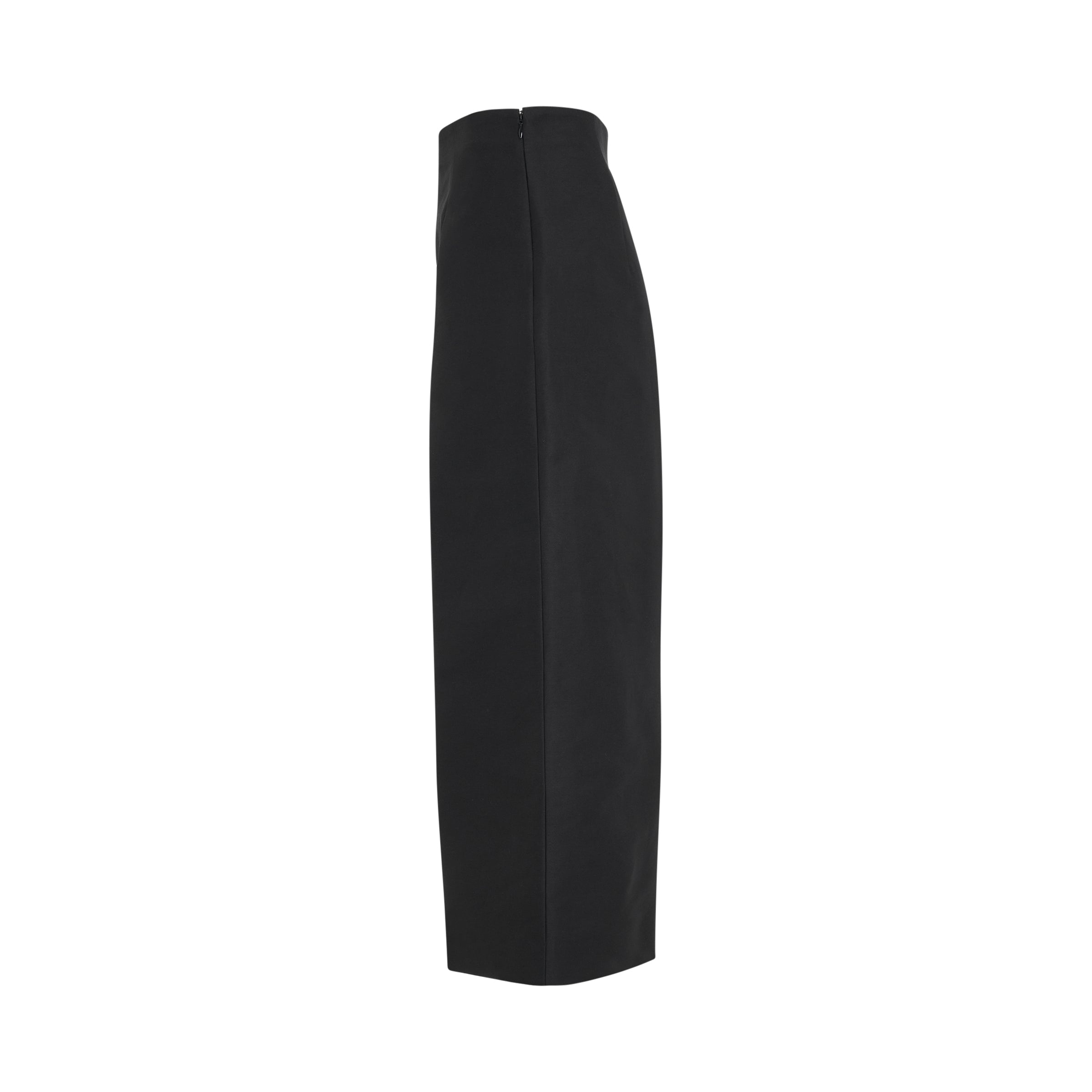 High Waisted Straight Leg Pants in Black - 3