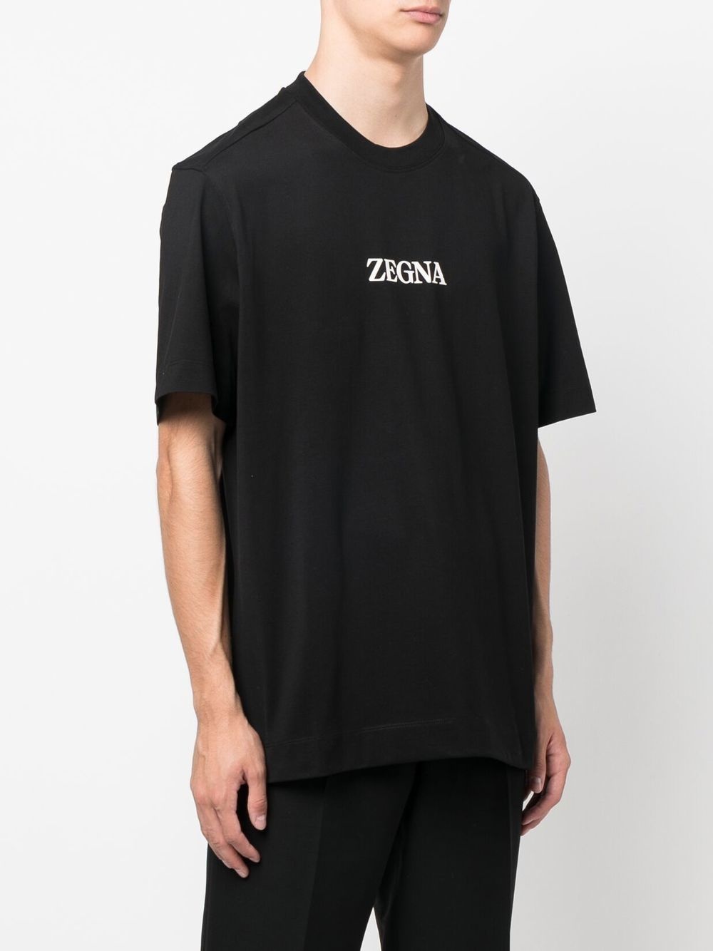 logo-print cotton T-shirt - 3