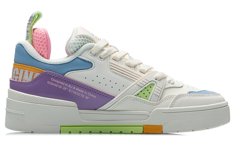 (WMNS) Li-Ning 001 BTC 'White Blue Purple' AECR002-1 - 2