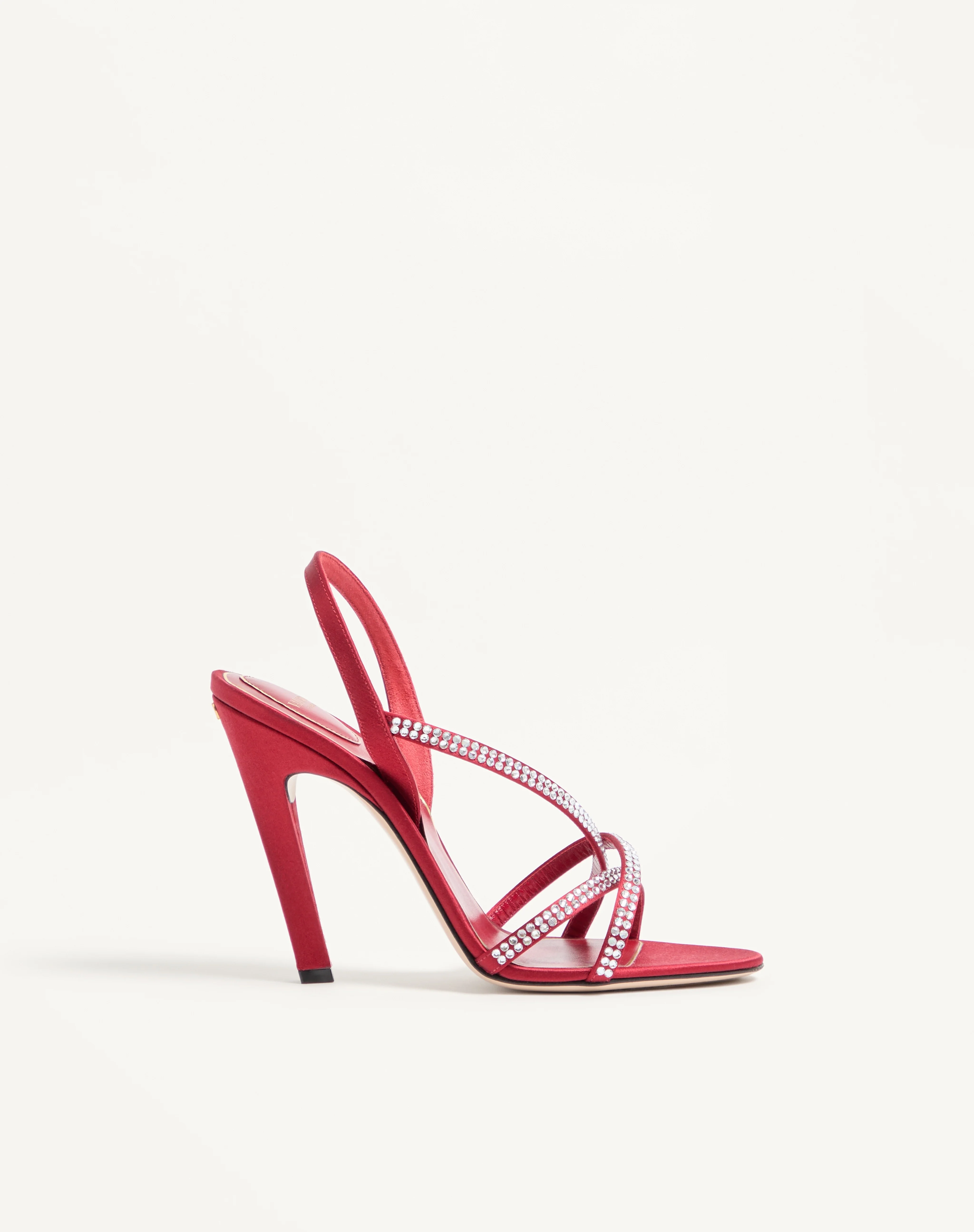 DANS LE FOYER SATIN SANDAL WITH CRYSTALS 105MM - 1