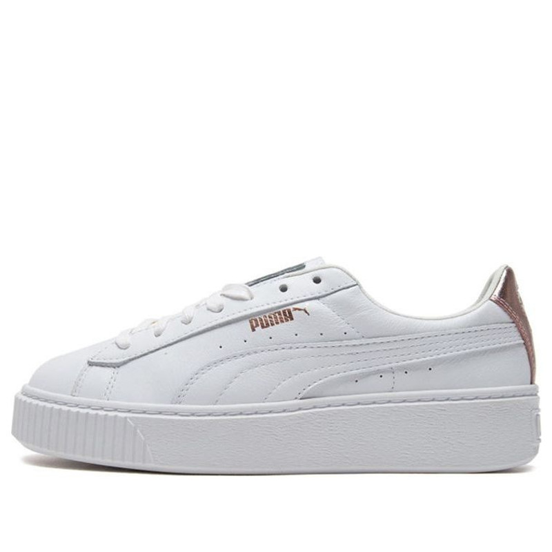 (WMNS) PUMA BASKET PLATFORM RGH Rose Gold 369631-02 - 1