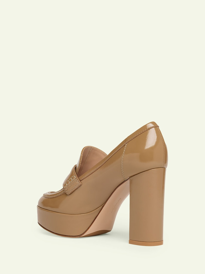 Gianvito Rossi 70mm Patent Platform Penny Loafers outlook