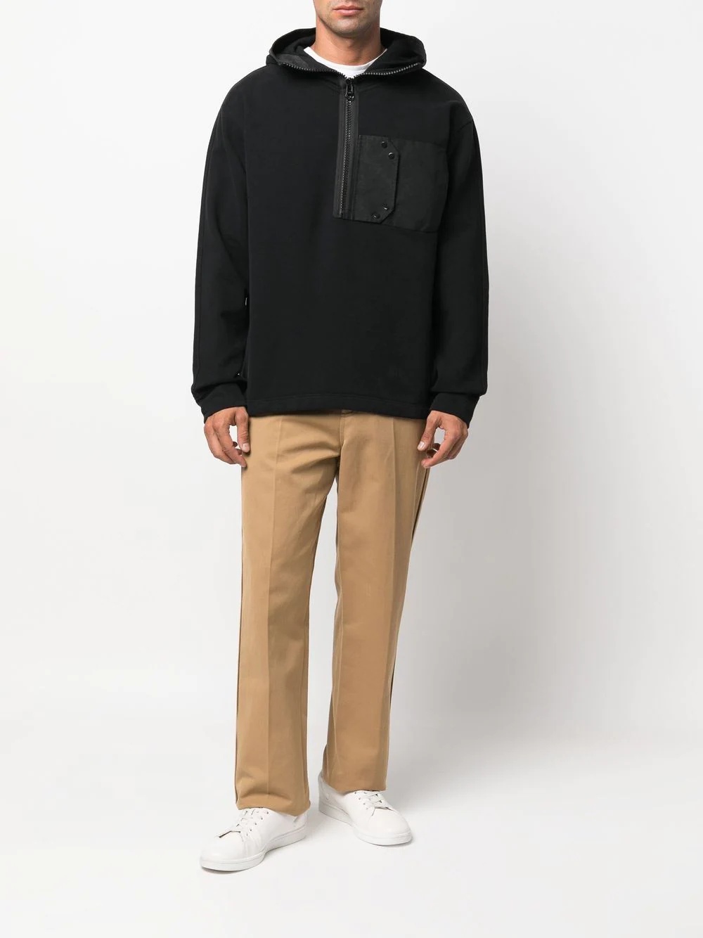 long-sleeve cotton hoodie - 2