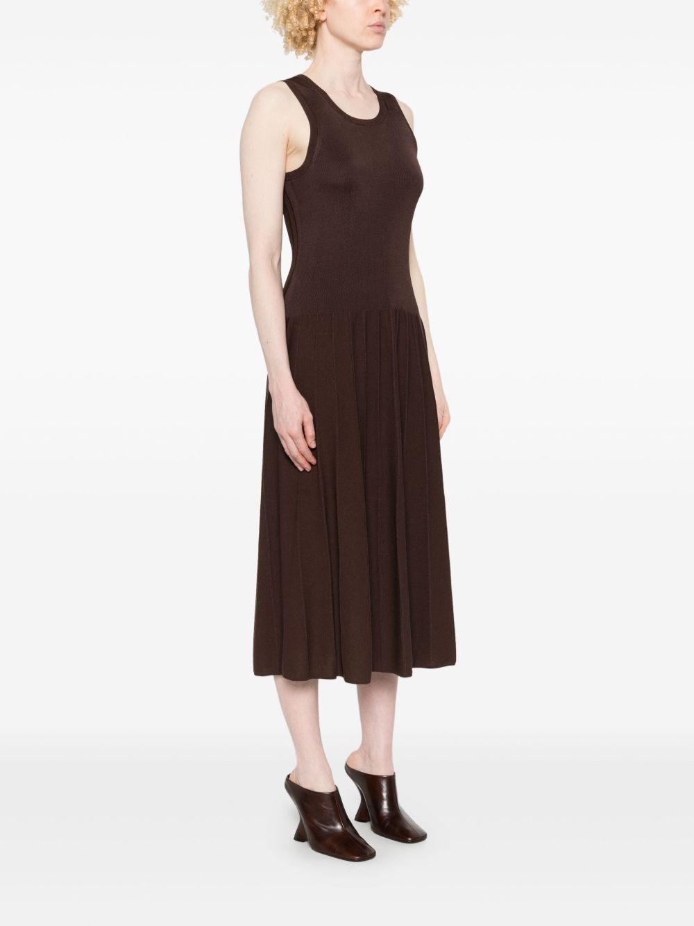 ribbed midi dress - 3