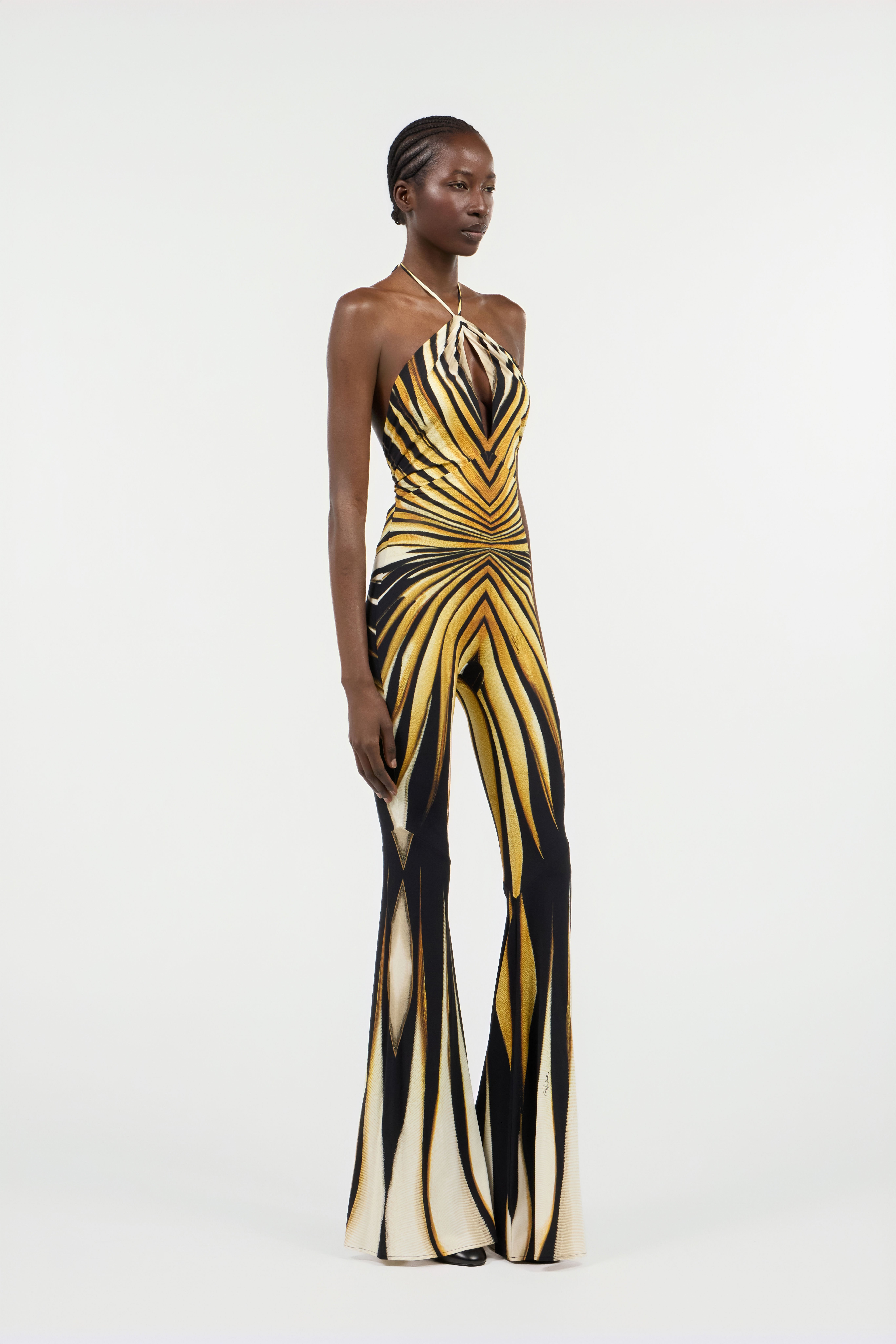 Ray Of Gold Print Jumpsuit - 3