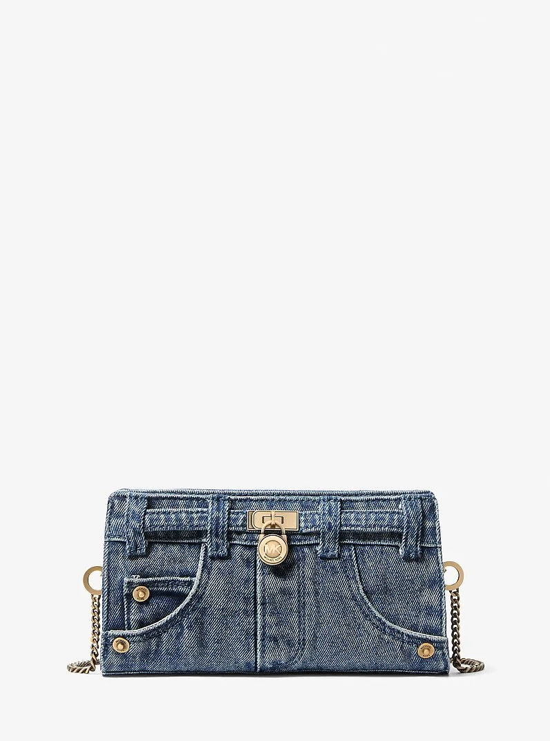 Hamilton Moderne Extra-Small Washed Denim Convertible Crossbody Bag - 1