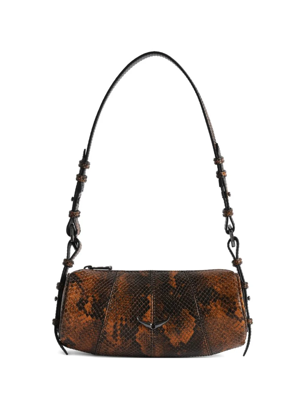 snake-print shoulder bag - 1