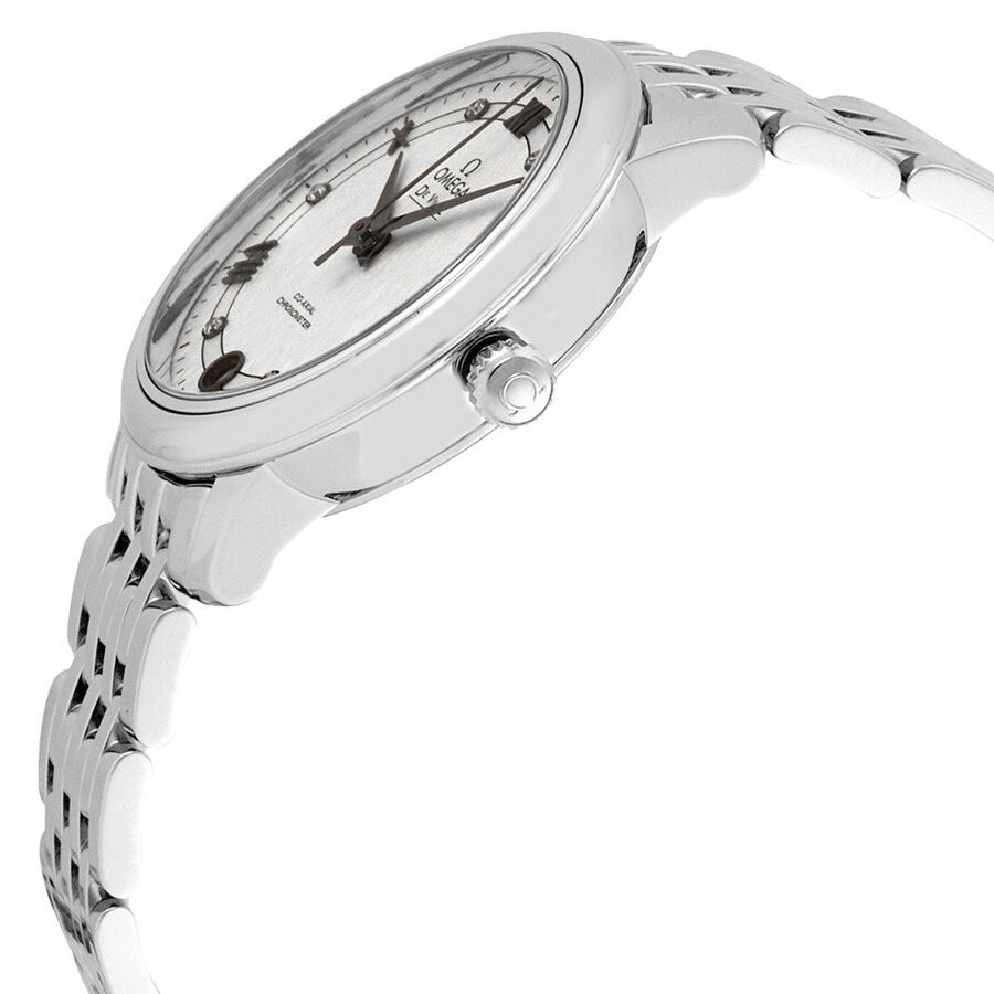 Omega De Ville Automatic Diamond Silver Dial Ladies Watch 424.10.33.20.52.002 - 2