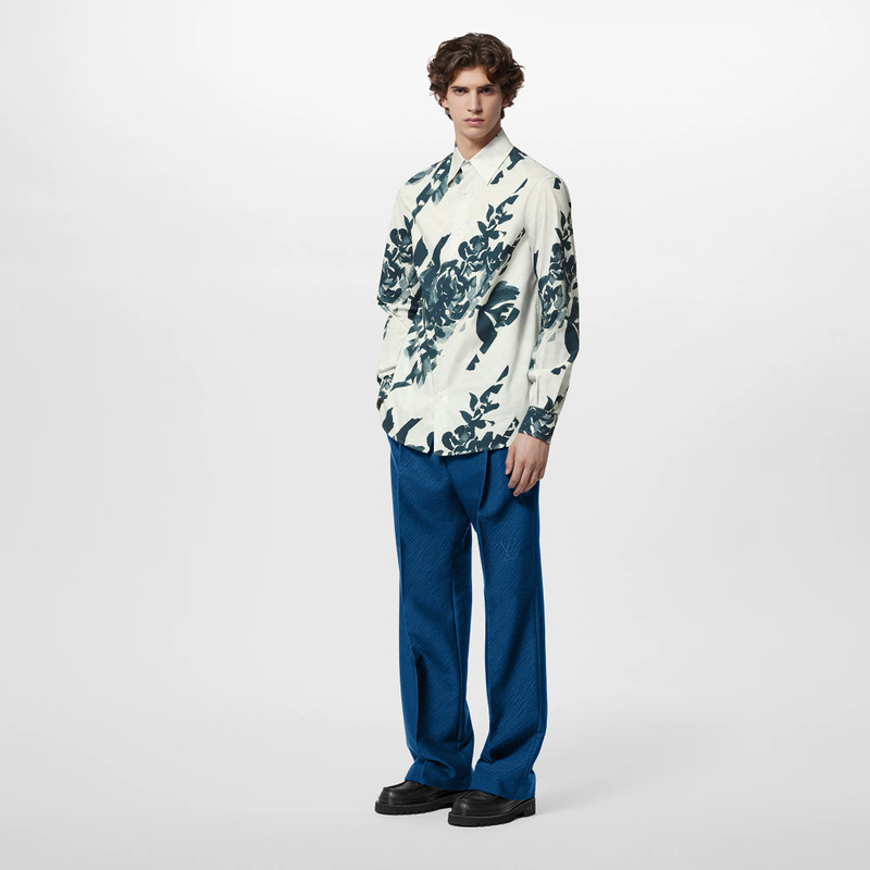 Louis Vuitton Long-Sleeved Printed Cotton Shirt outlook