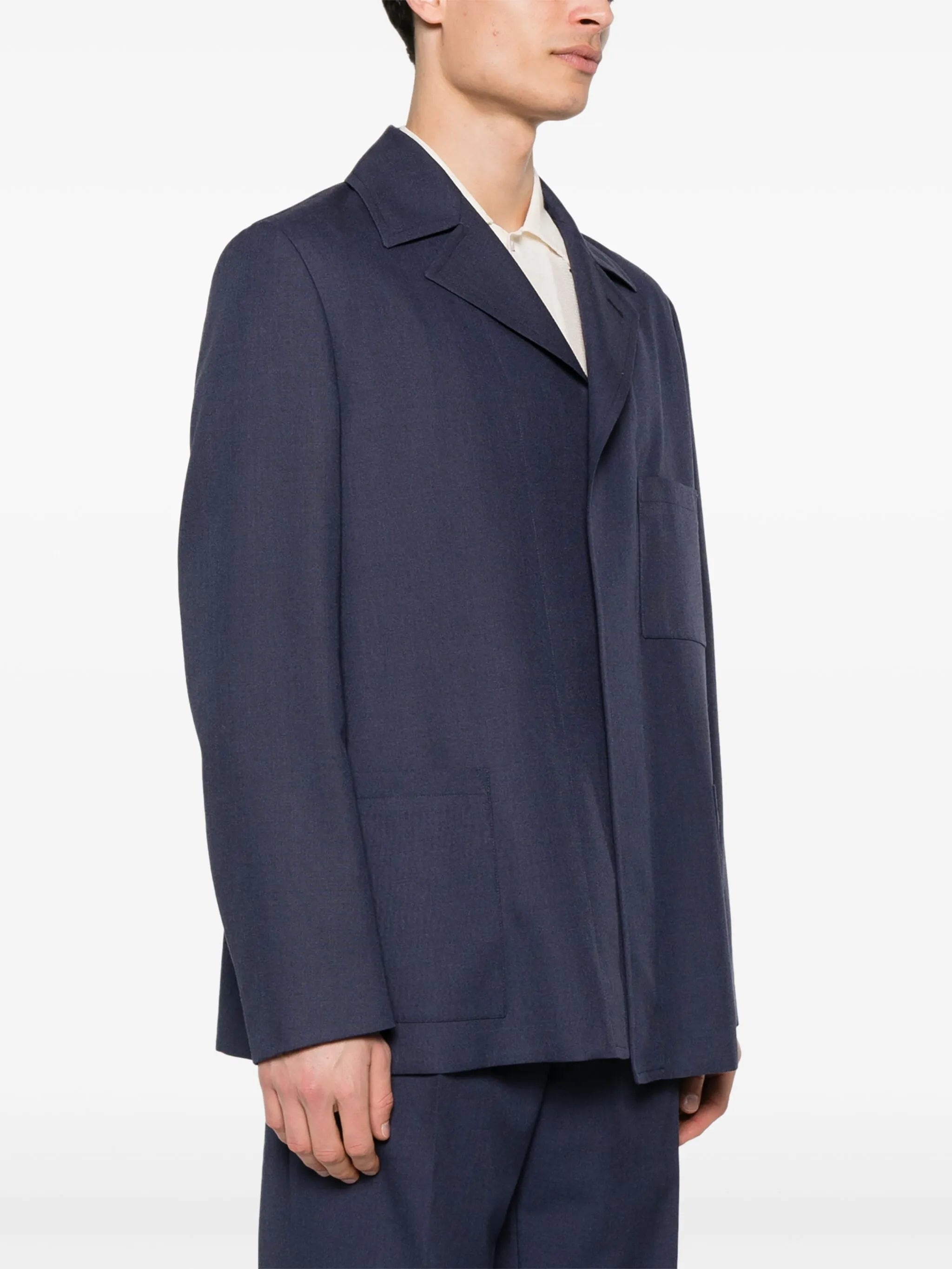 Single-breasted Wool Blazer - 2
