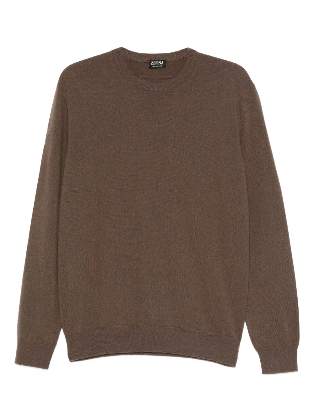 round-neck long-sleeve sweater - 1