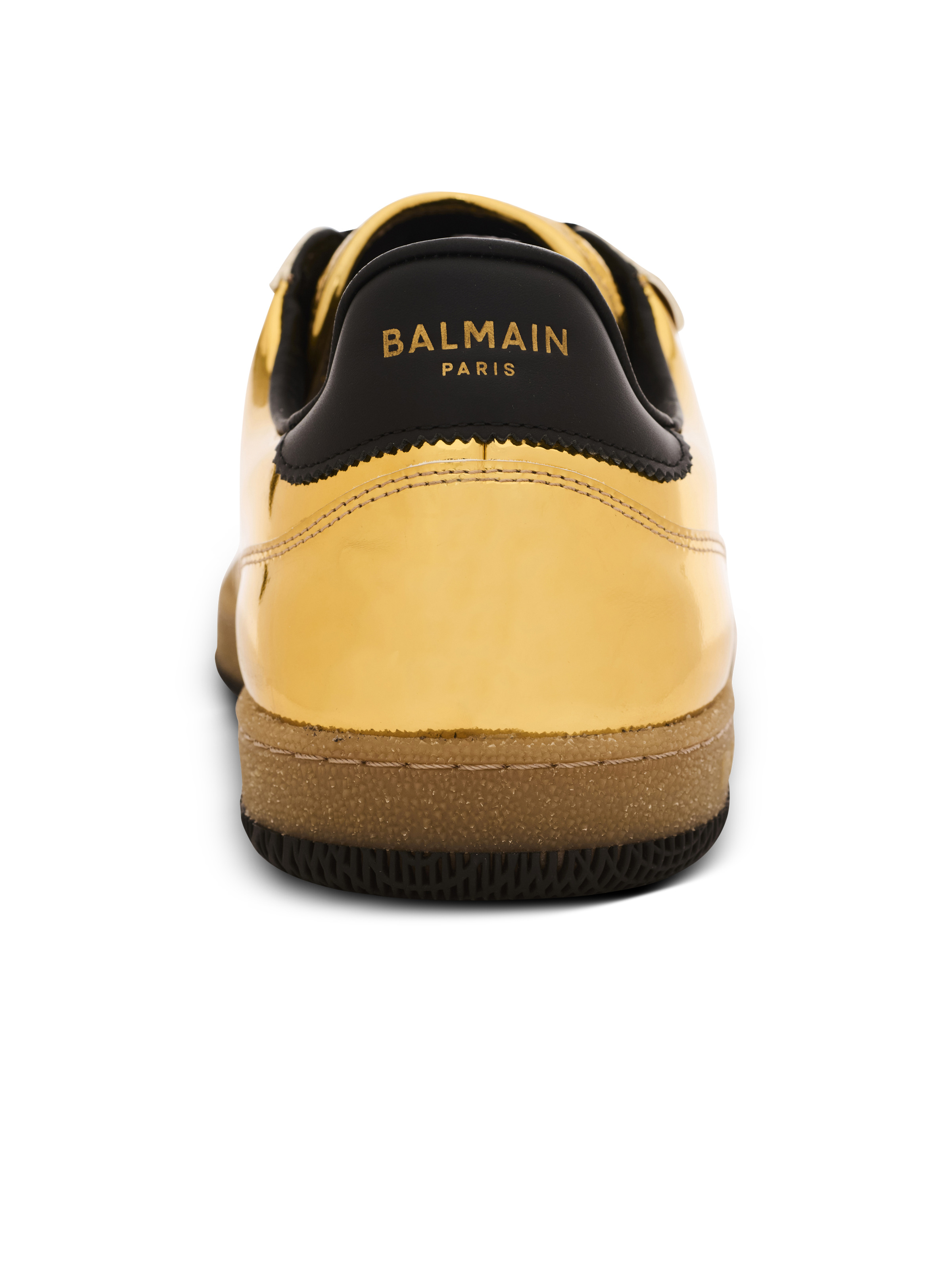 Balmain Swan trainers in mirror-effect leather - 7