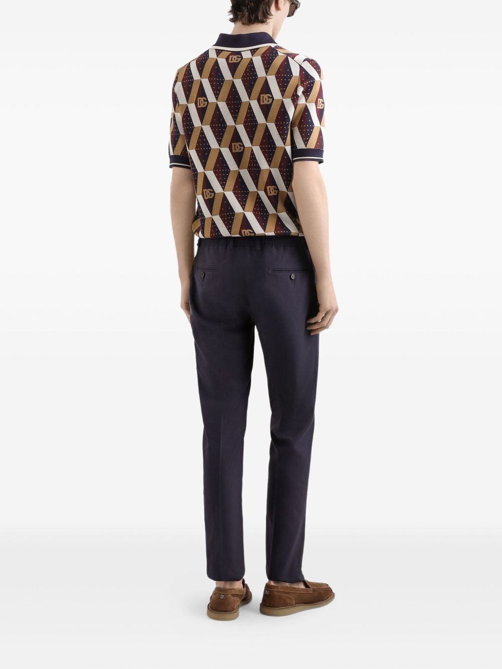 stretch-silk polo shirt - 3