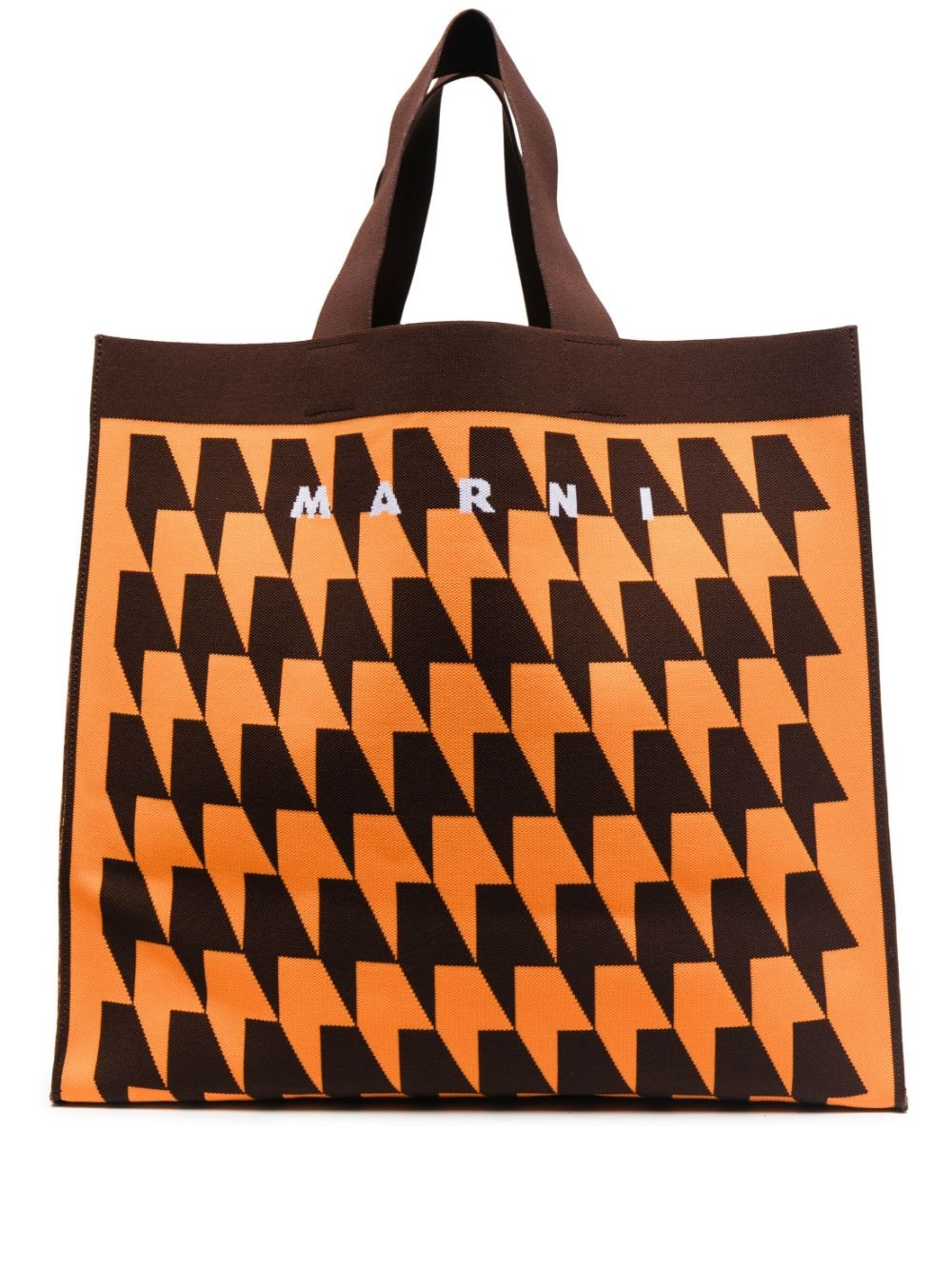 houndstooth-print tote bag - 1