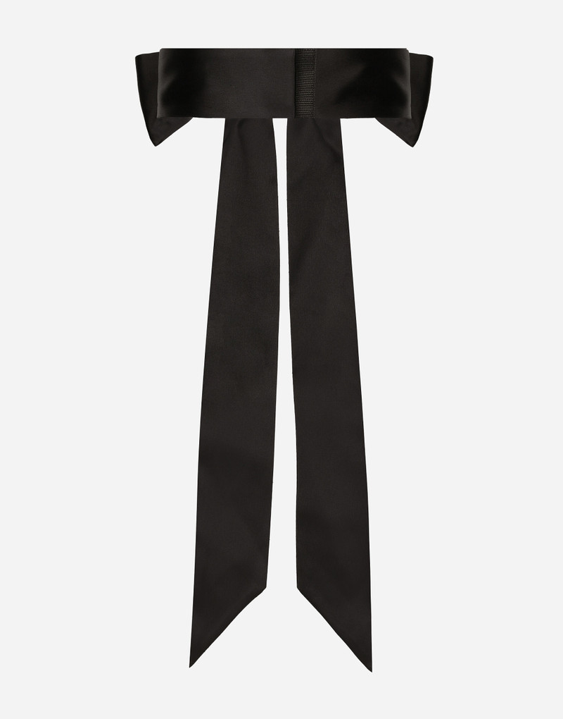 Silk satin tie belt 3