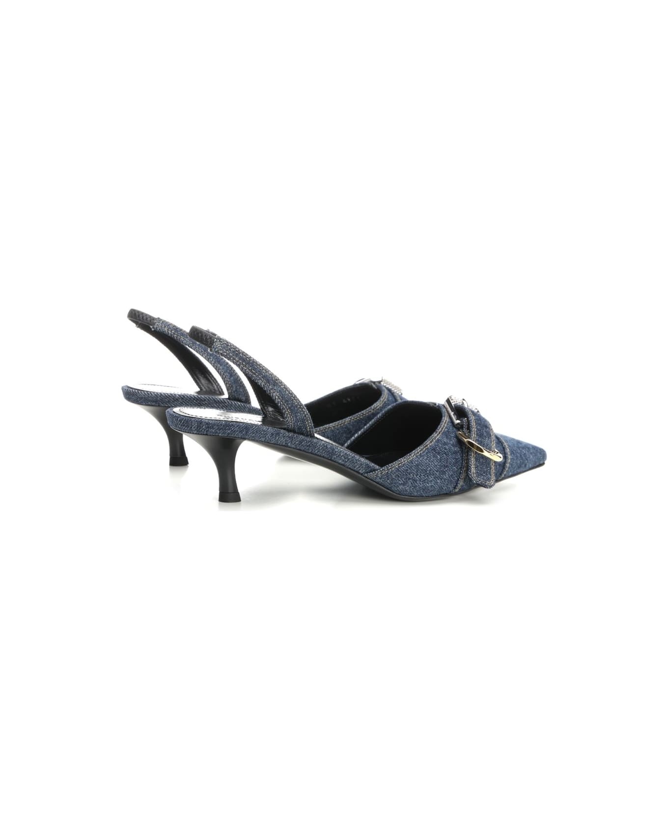 'voyou' Denim Slingbacks - 3