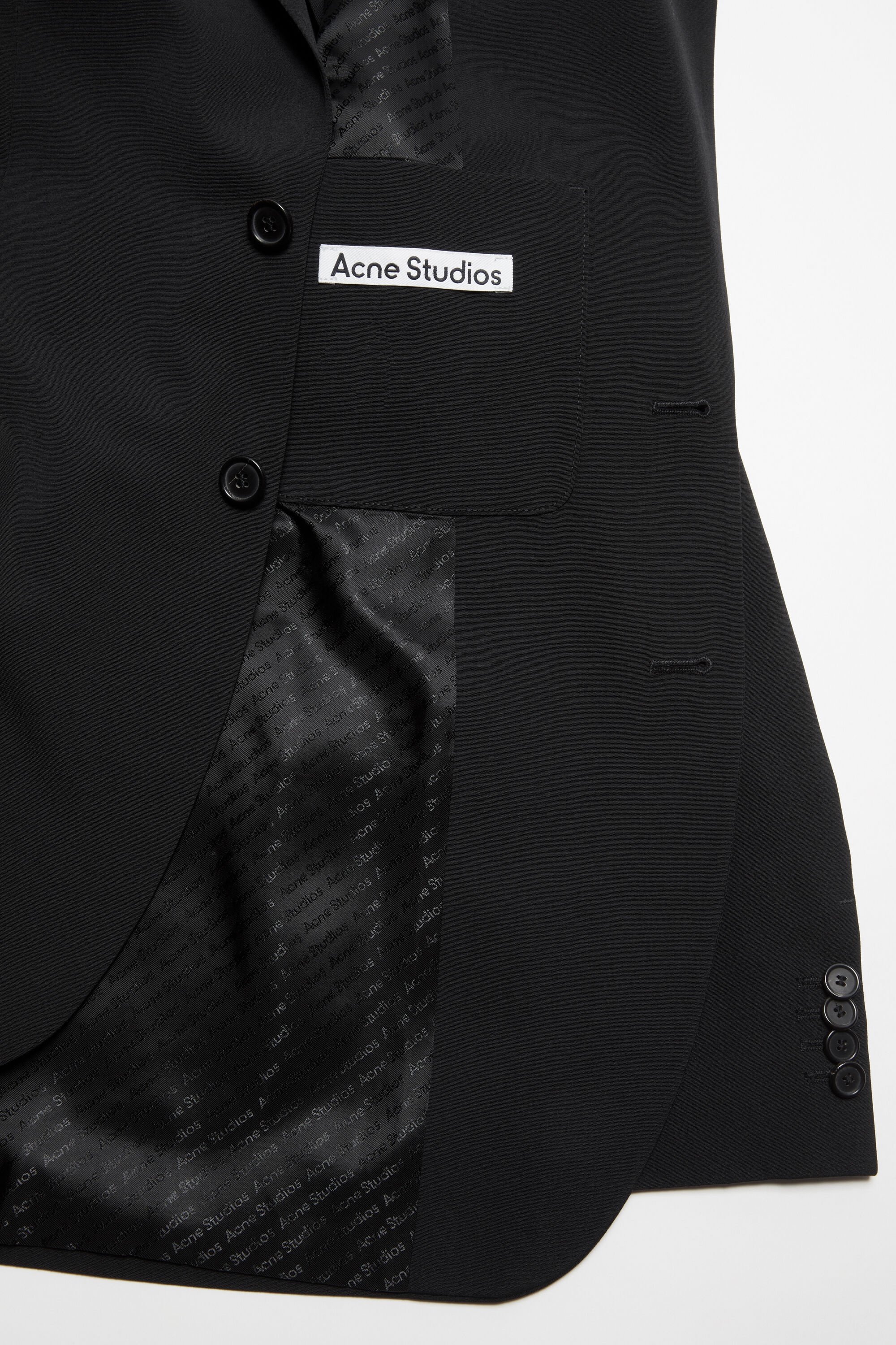 Regular fit suit jacket - Black - 6