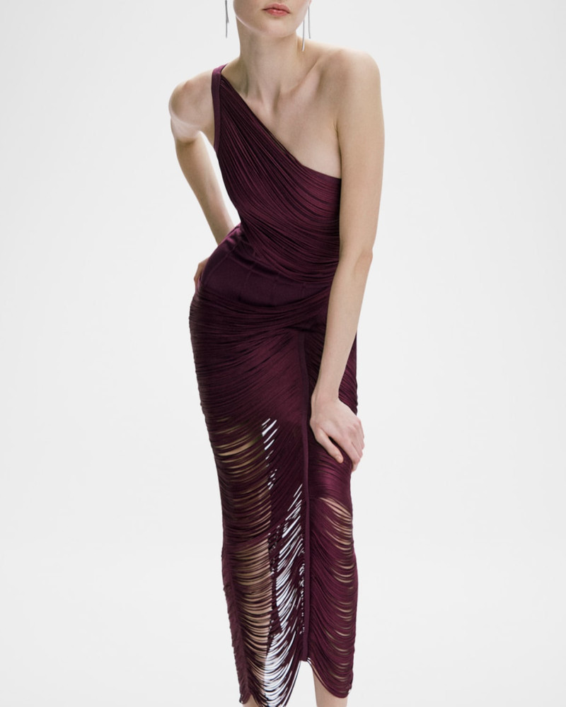 HERVE LEGER The Tyra Asymmetric Gown outlook