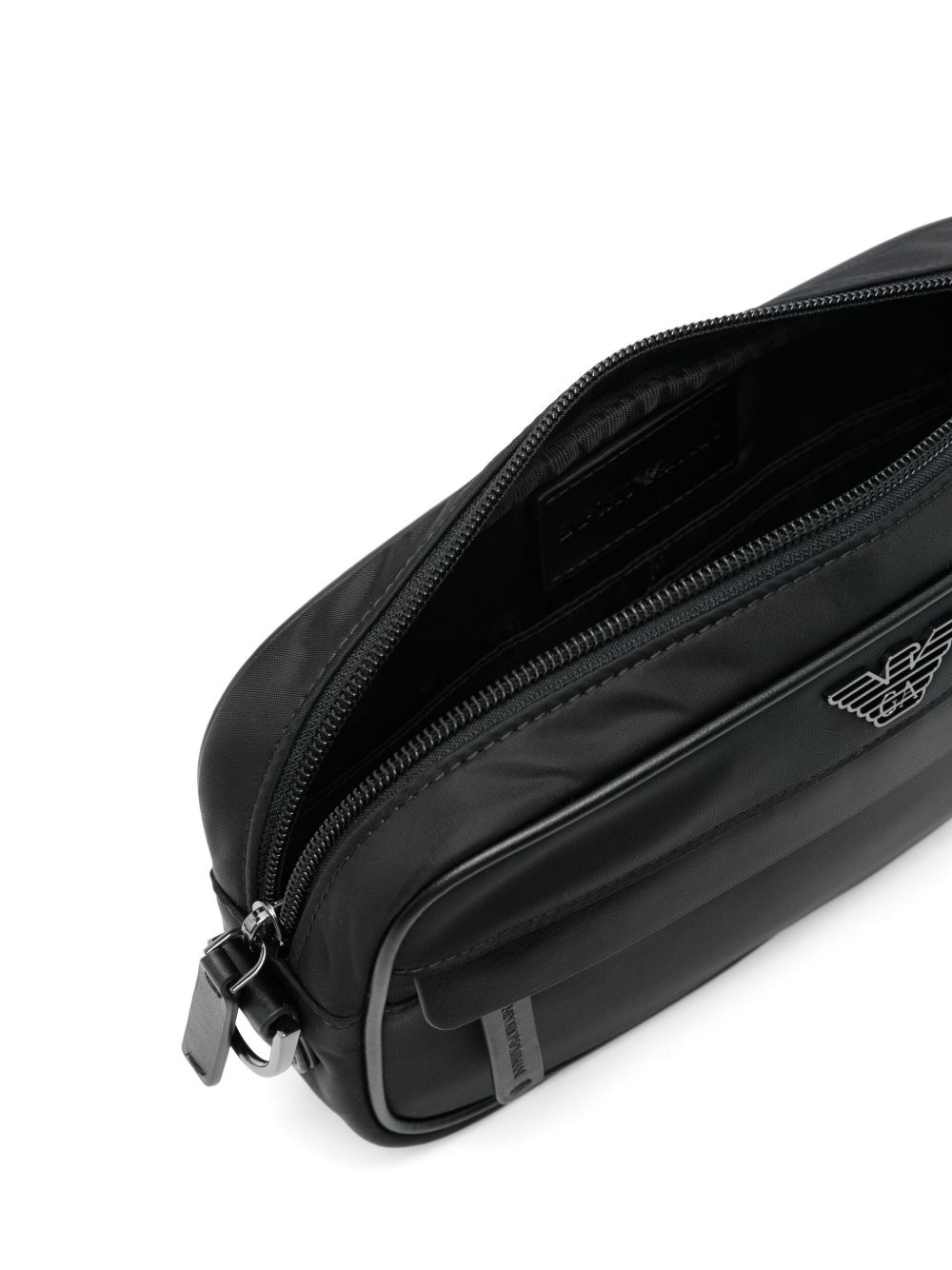 logo-plaque clutch bag - 5