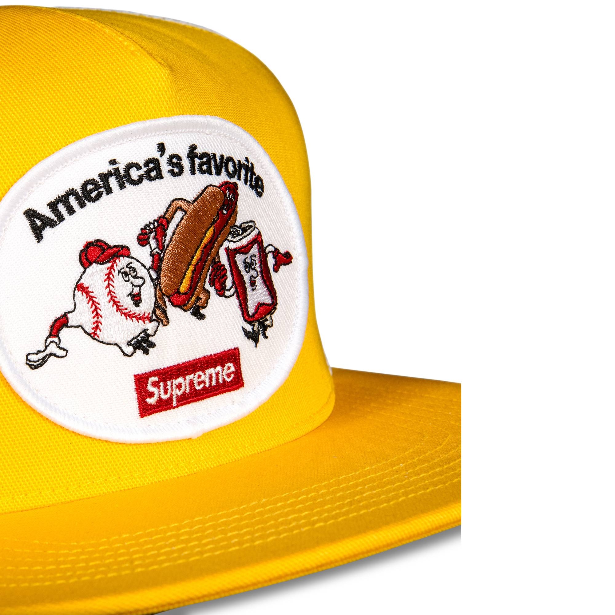 Supreme America’s Favorite Mesh Back 5-Panel 'Yellow' - 3