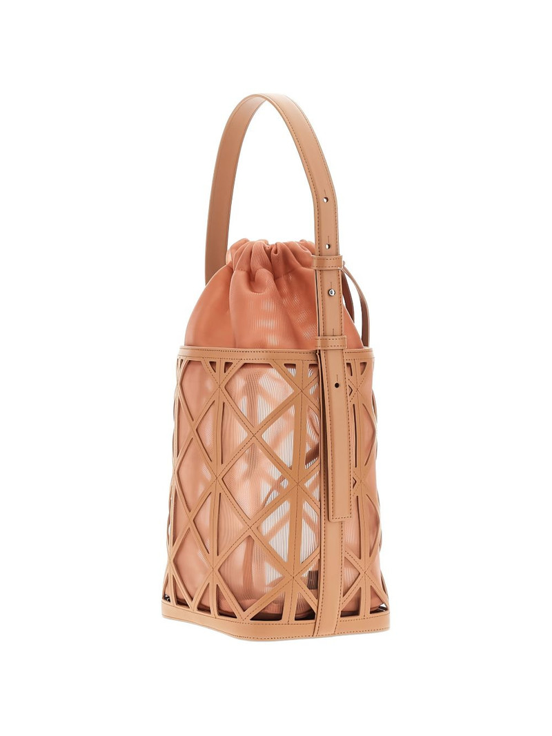 EMPORIO ARMANI cage-style bucket bag outlook