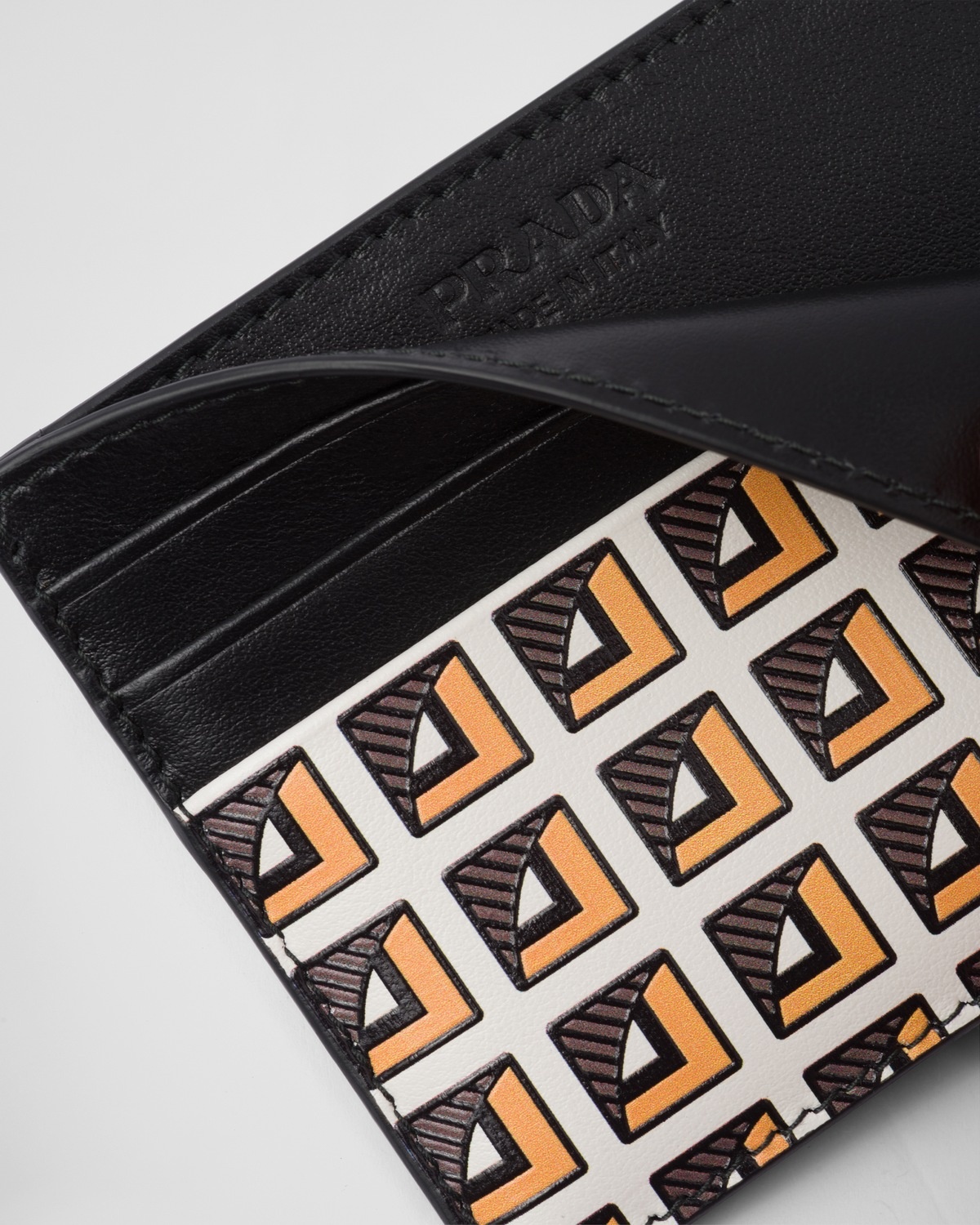 Printed leather card holder - 3