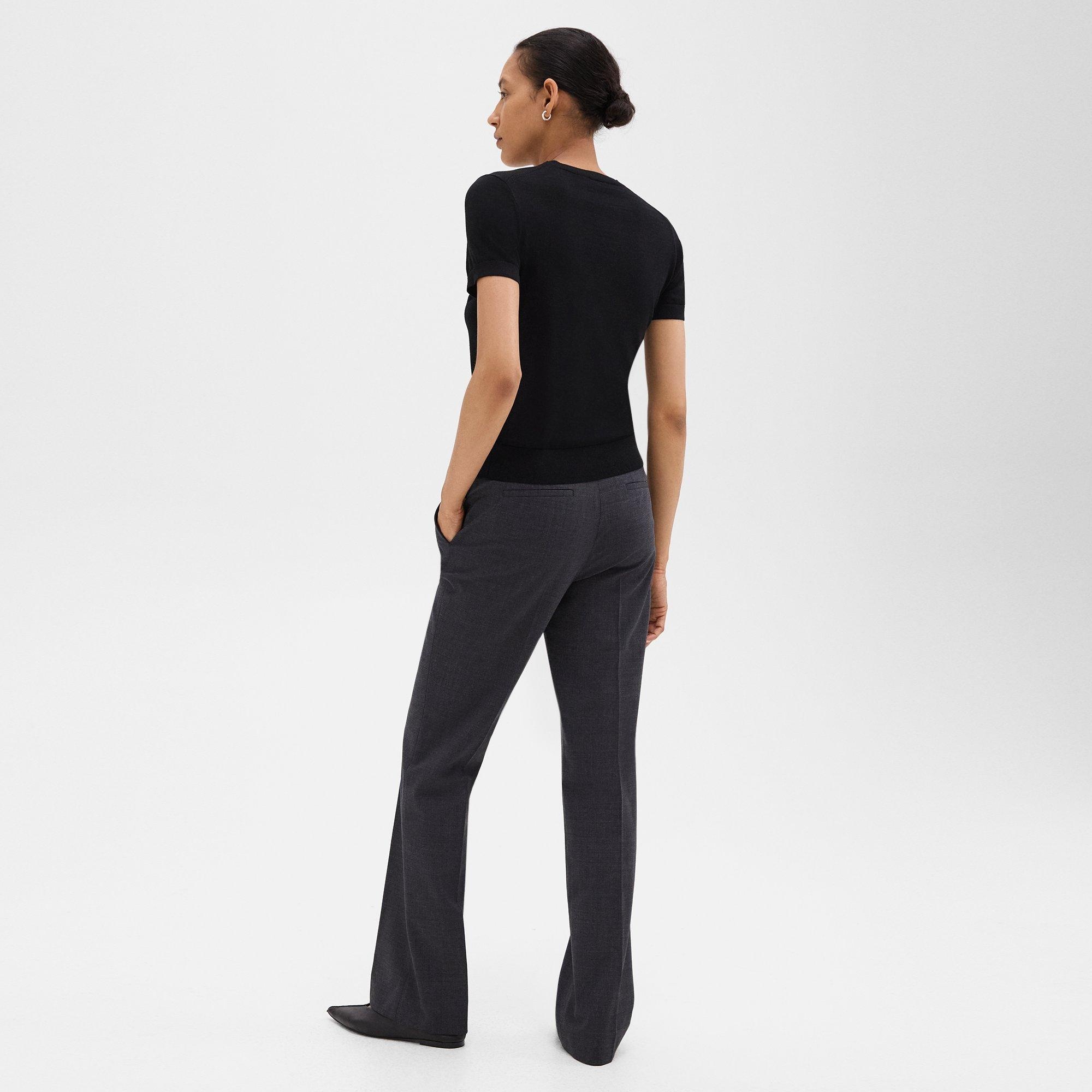 Flared Pant in Good Wool - 4