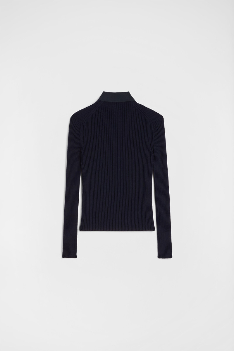 Wool Knit Polo T-Shirt 6