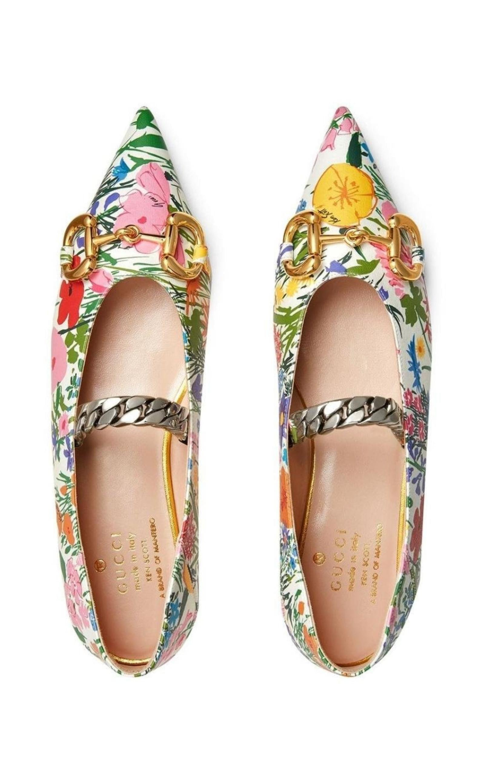 Ken Scott Floral Ballerina Shoes - 6